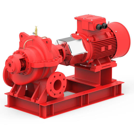 Horizontal split-case fire pump for high-flow duty